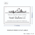 PPLR_HIDDEN_PRODUCT Winter Bird (2"x3" Cotton - 12 labels/set)