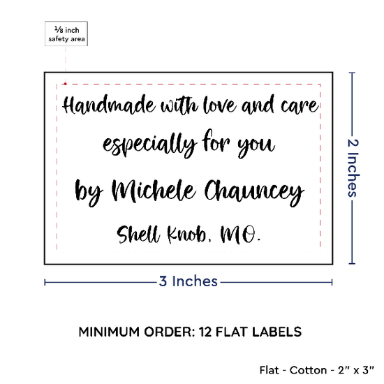 PPLR_HIDDEN_PRODUCT Large Text Only Label (2"x3"-Cotton)
