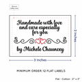 PPLR_HIDDEN_PRODUCT Double Heart Quote (2"x3" Cotton - 12 labels/set)