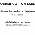 PPLR_HIDDEN_PRODUCT Reorder Previous Label Design - COTTON