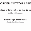PPLR_HIDDEN_PRODUCT Reorder Previous Label Design - COTTON
