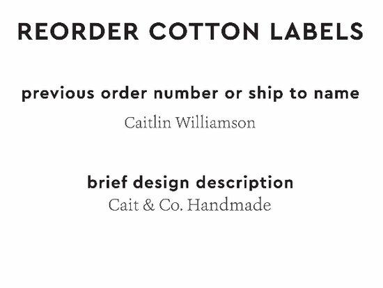 PPLR_HIDDEN_PRODUCT Reorder Previous Label Design - COTTON
