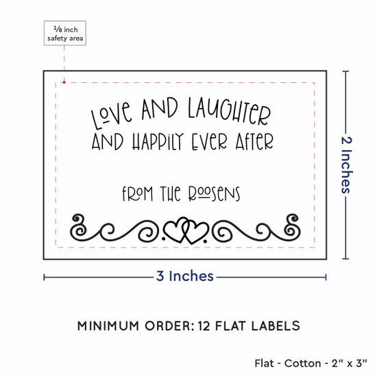 PPLR_HIDDEN_PRODUCT Double Heart Border (2"x3" Cotton - 12 labels/set)