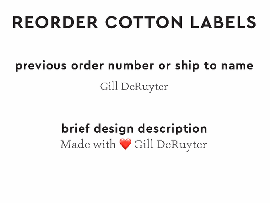 PPLR_HIDDEN_PRODUCT Reorder Previous Label Design - COTTON