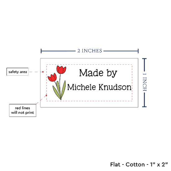 PPLR_HIDDEN_PRODUCT Spring Tulips (2"x1"-Cotton)