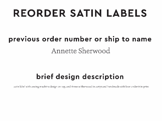 PPLR_HIDDEN_PRODUCT Reorder Previous Label Design - SATIN