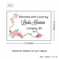 PPLR_HIDDEN_PRODUCT Thread and Flowers (2"x3" Cotton - 12 labels/set)