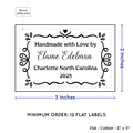 PPLR_HIDDEN_PRODUCT Swirl Accent Border (2"x3" Cotton - 12 labels/set)