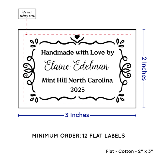 PPLR_HIDDEN_PRODUCT Swirl Accent Border (2"x3" Cotton - 12 labels/set)