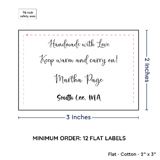 PPLR_HIDDEN_PRODUCT Large Text Only Label (2"x3"-Cotton)