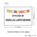 PPLR_HIDDEN_PRODUCT Colorful Banner (2"x3" Cotton - 12 labels/set)