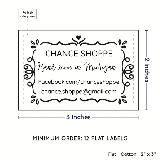 PPLR_HIDDEN_PRODUCT Swirl Accent Border (2"x3" Cotton - 12 labels/set)