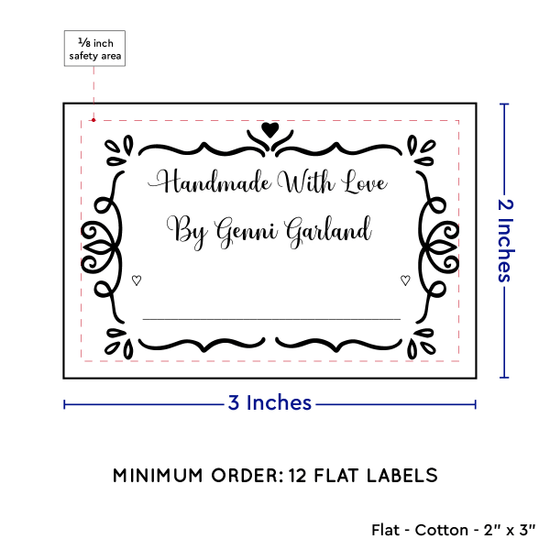 PPLR_HIDDEN_PRODUCT Swirl Accent Border (2"x3" Cotton - 12 labels/set)