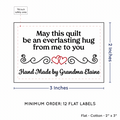 PPLR_HIDDEN_PRODUCT Double Heart Quote (2"x3" Cotton - 12 labels/set)
