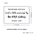 PPLR_HIDDEN_PRODUCT Large Text Only Label (2"x3"-Cotton)