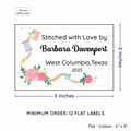 PPLR_HIDDEN_PRODUCT Thread and Flowers (2"x3" Cotton - 12 labels/set)