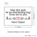 PPLR_HIDDEN_PRODUCT Double Heart Quote (2"x3" Cotton - 12 labels/set)