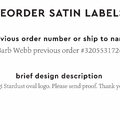 PPLR_HIDDEN_PRODUCT Reorder Previous Label Design - SATIN