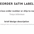 PPLR_HIDDEN_PRODUCT Reorder Previous Label Design - SATIN