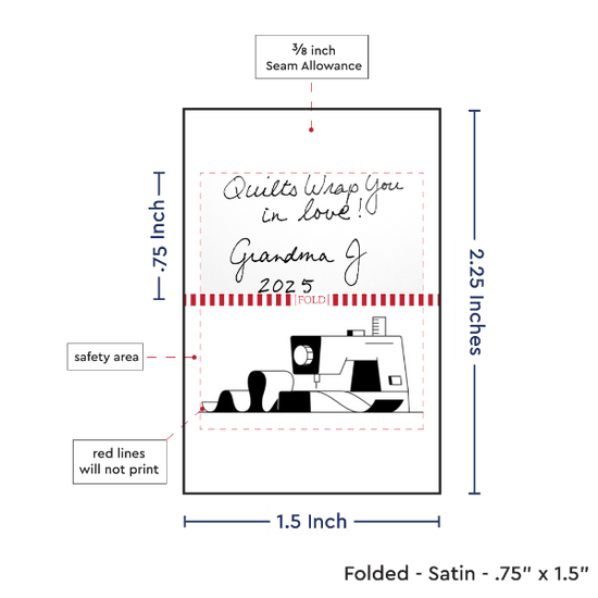 PPLR_HIDDEN_PRODUCT Print your logo/Image on Satin Tags (1.5" wide - Satin)