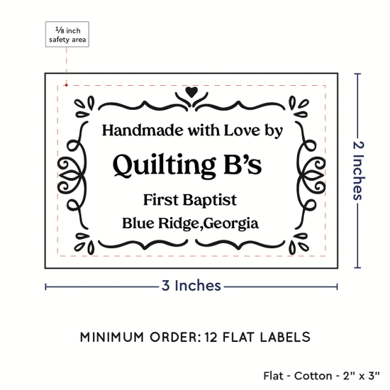 PPLR_HIDDEN_PRODUCT Swirl Accent Border (2"x3" Cotton - 12 labels/set)
