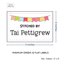 PPLR_HIDDEN_PRODUCT Colorful Banner (2"x3" Cotton - 12 labels/set)