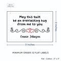PPLR_HIDDEN_PRODUCT Double Heart Quote (2"x3" Cotton - 12 labels/set)