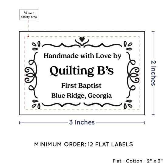 PPLR_HIDDEN_PRODUCT Swirl Accent Border (2"x3" Cotton - 12 labels/set)