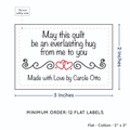 PPLR_HIDDEN_PRODUCT Double Heart Quote (2"x3" Cotton - 12 labels/set)