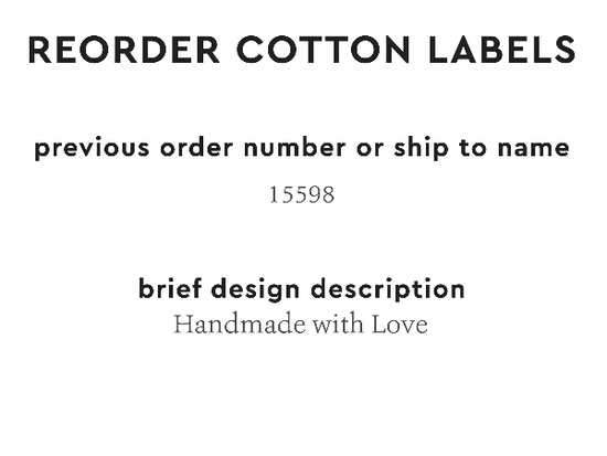 PPLR_HIDDEN_PRODUCT Reorder Previous Label Design - COTTON