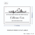 PPLR_HIDDEN_PRODUCT Winter Bird (2"x3" Cotton - 12 labels/set)