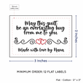 PPLR_HIDDEN_PRODUCT Double Heart Quote (2"x3" Cotton - 12 labels/set)