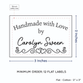PPLR_HIDDEN_PRODUCT Double Heart Border (2"x3" Cotton - 12 labels/set)
