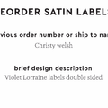 PPLR_HIDDEN_PRODUCT Reorder Previous Label Design - SATIN