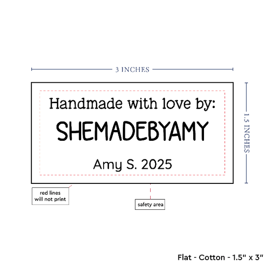 PPLR_HIDDEN_PRODUCT Text Only Medium Large Label (1.5"x3"-Cotton)
