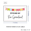 PPLR_HIDDEN_PRODUCT Colorful Banner (2"x3" Cotton - 12 labels/set)