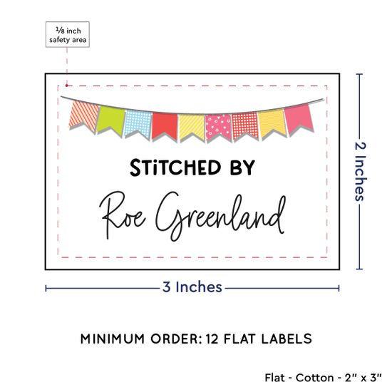 PPLR_HIDDEN_PRODUCT Colorful Banner (2"x3" Cotton - 12 labels/set)