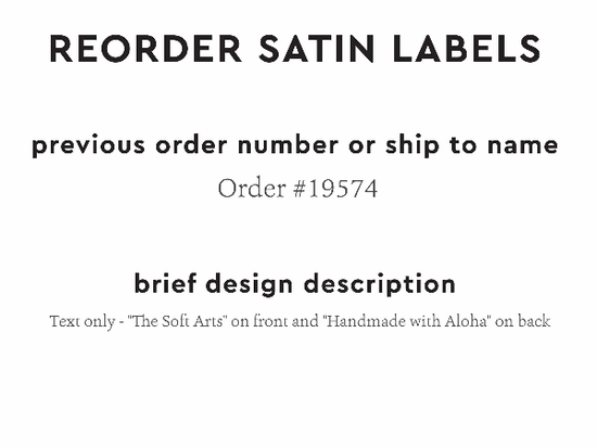 PPLR_HIDDEN_PRODUCT Reorder Previous Label Design - SATIN