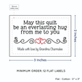 PPLR_HIDDEN_PRODUCT Double Heart Quote (2"x3" Cotton - 12 labels/set)