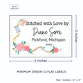 PPLR_HIDDEN_PRODUCT Thread and Flowers (2"x3" Cotton - 12 labels/set)