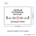 PPLR_HIDDEN_PRODUCT Double Heart Quote (2"x3" Cotton - 12 labels/set)