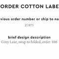 PPLR_HIDDEN_PRODUCT Reorder Previous Label Design - COTTON