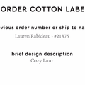 PPLR_HIDDEN_PRODUCT Reorder Previous Label Design - COTTON