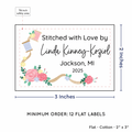 PPLR_HIDDEN_PRODUCT Thread and Flowers (2"x3" Cotton - 12 labels/set)