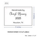 PPLR_HIDDEN_PRODUCT Large Text Only Label (2"x3"-Cotton)