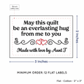 PPLR_HIDDEN_PRODUCT Double Heart Quote (2"x3" Cotton - 12 labels/set)