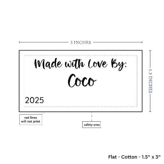 PPLR_HIDDEN_PRODUCT Text Only Medium Large Label (1.5"x3"-Cotton)