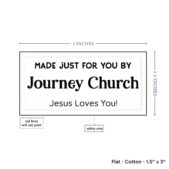 PPLR_HIDDEN_PRODUCT Text Only Medium Large Label (1.5"x3"-Cotton)