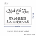 PPLR_HIDDEN_PRODUCT Double Heart Border (2"x3" Cotton - 12 labels/set)