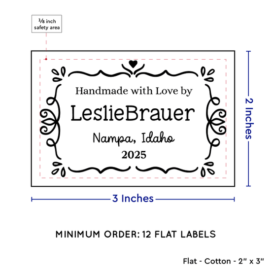 PPLR_HIDDEN_PRODUCT Swirl Accent Border (2"x3" Cotton - 12 labels/set)